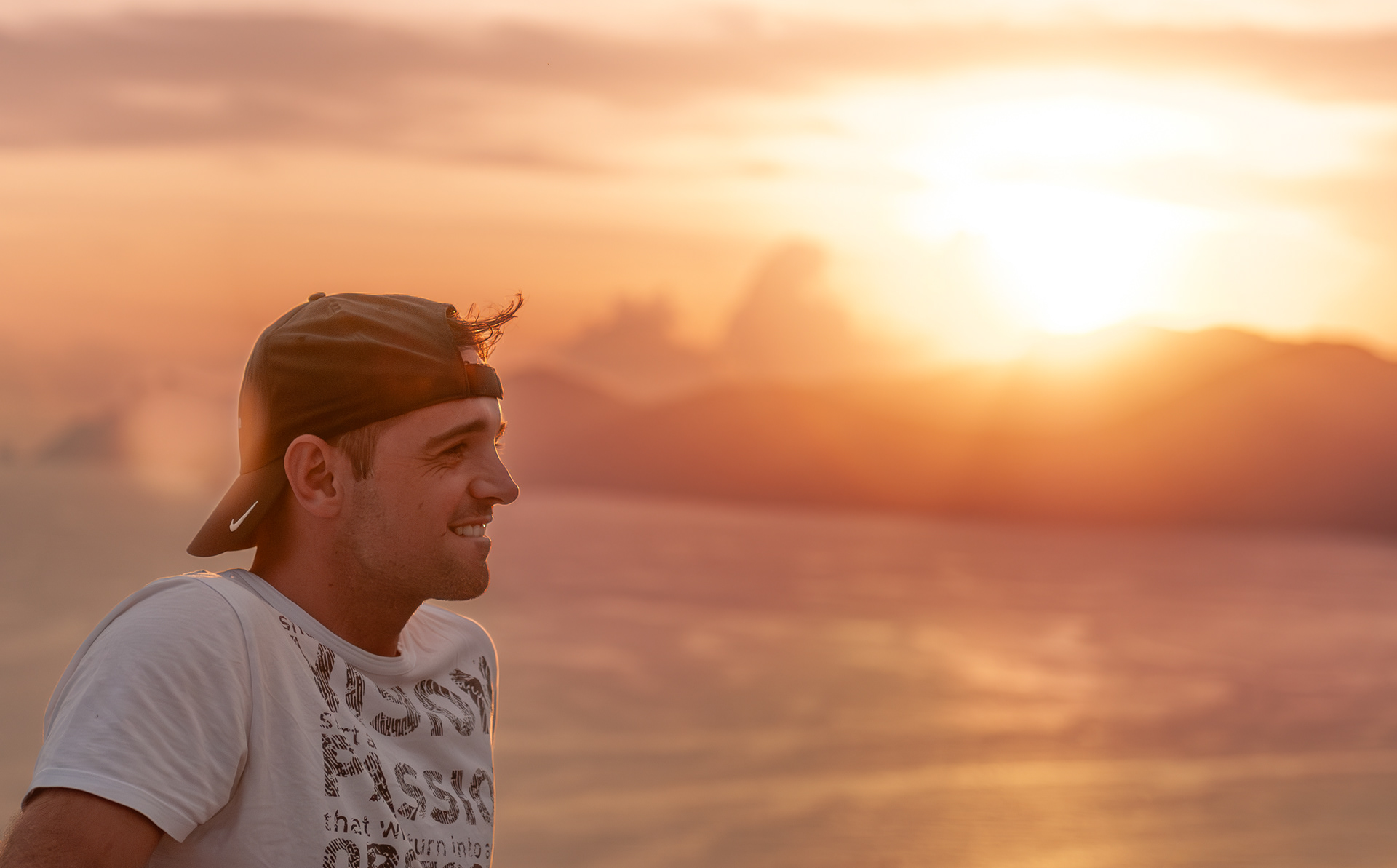 Davide Solla outdoor portrait at sunset