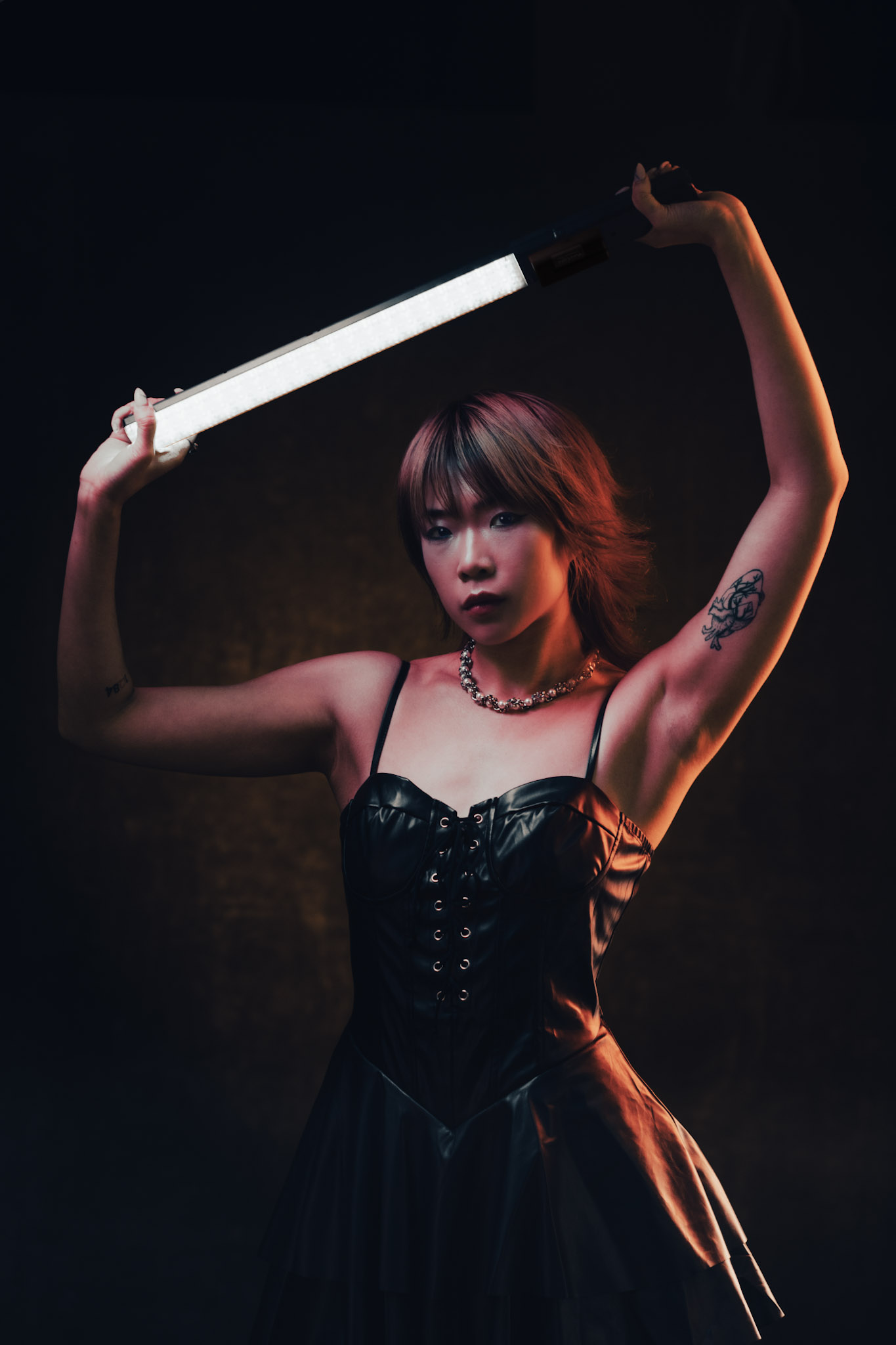 Cosmic Girl futuristic editorial portrait