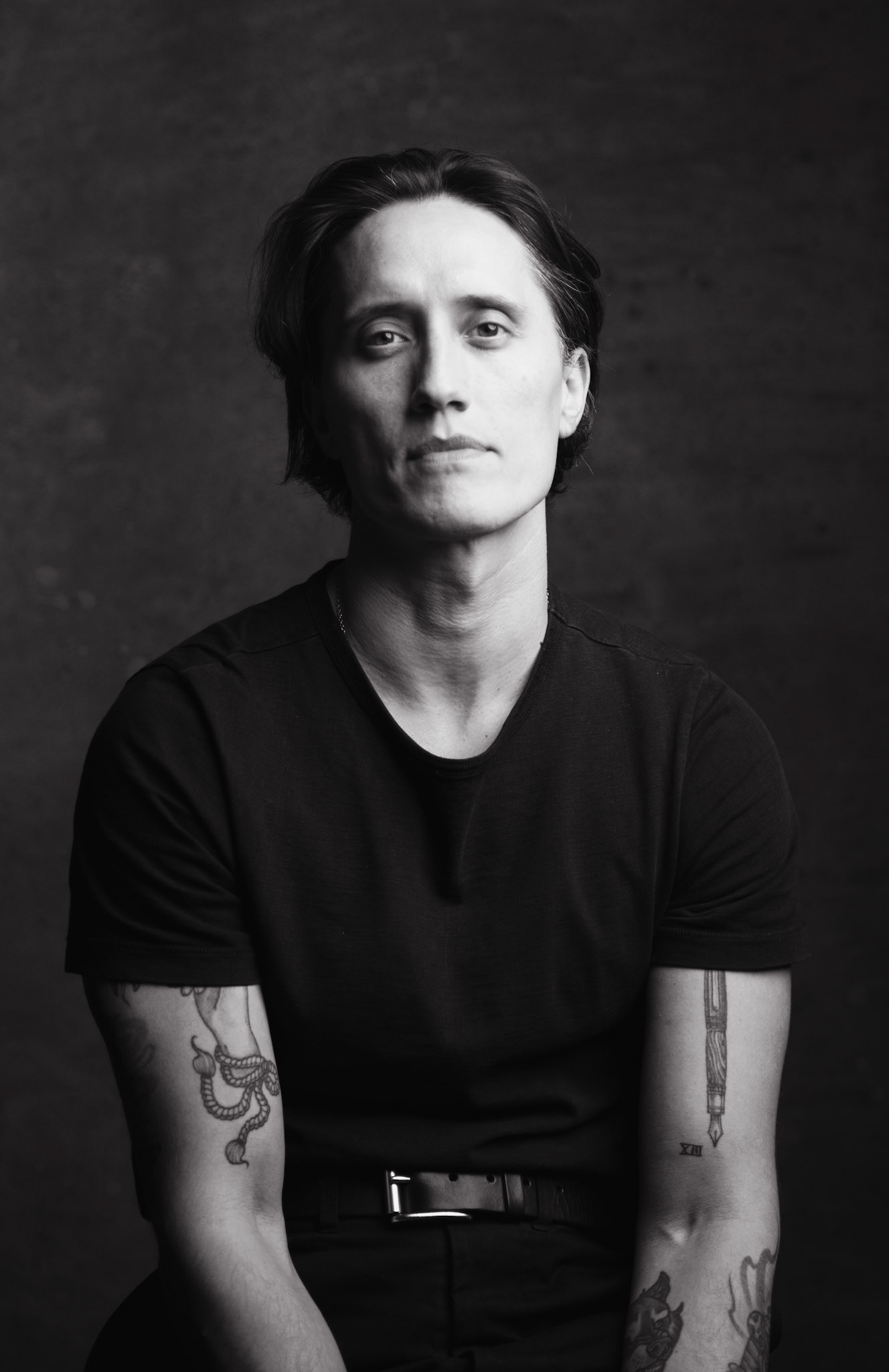 Harvey intimate studio portrait with sculptural shadow