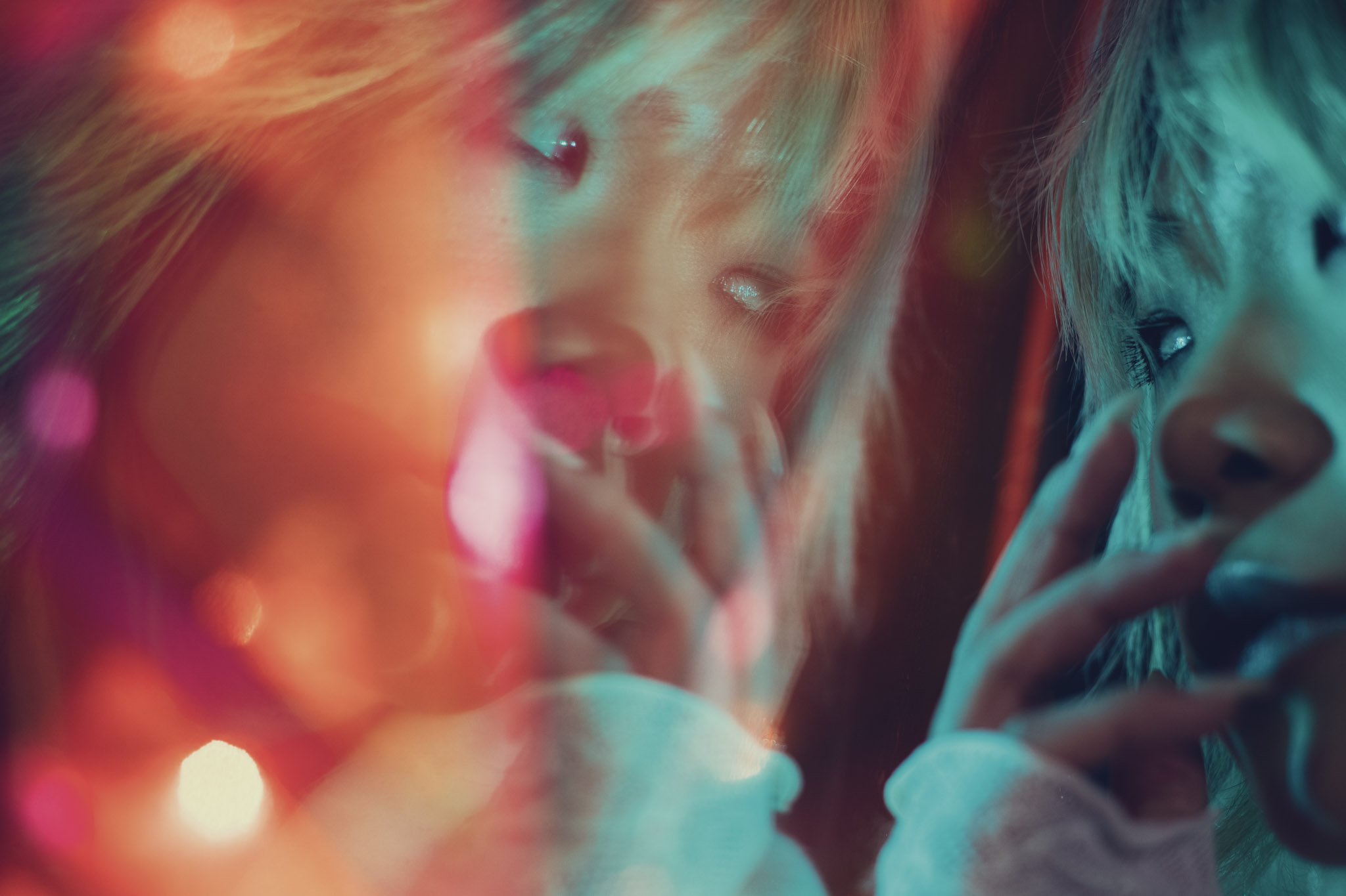 Sophie London editorial portrait with dramatic light